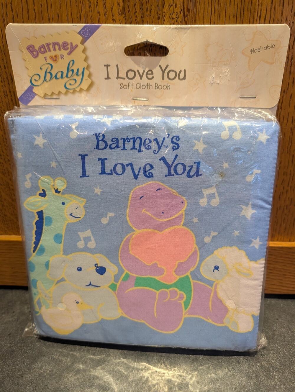 NOS NWT Barney I Love You Soft Book 2000 Barney For Baby